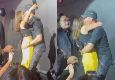 Critican a Enrique Iglesias por apasionado beso con una fan