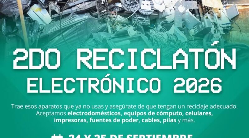 Invitan a participar en campaña de reciclaje de aparatos electrónicos en Orizaba
